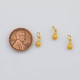 18K Gold PVD Dainty Pineapple Fruit Charm 5x8mm s Gold Charms - Tarnish Resistant