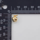 18K Gold PVD Apple Fruit Charm 7x9mm s Gold Charms - Tarnish Resistant