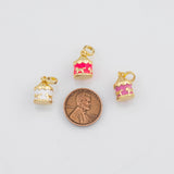 18K Gold PVD Merry Go Round Carousel Carnival 9x14mm s Gold Charms - Tarnish Resistant