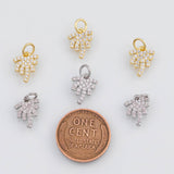 18K Gold PVD Palm Tree Coconut Tree Tropical Charm 11x9mm s Gold Charms - Tarnish Resistant
