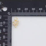 18K Gold PVD Palm Tree Coconut Tree Tropical Charm 11x9mm s Gold Charms - Tarnish Resistant