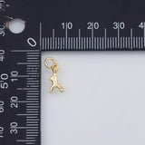 18K Gold PVD Coral Branch Charm 5x10mm Ocean Beach Charms s White Gold Charms - Tarnish Resistant