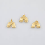 18K Gold PVD Rainbow charm - Tarnish Resistant