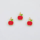 18K Gold PVD Apple fruit charm - Tarnish Resistant