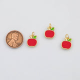 18K Gold PVD Apple fruit charm - Tarnish Resistant