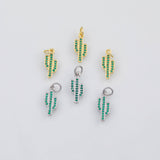 18K Gold PVD Cactus charm - Tarnish Resistant