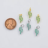 18K Gold PVD Cactus charm - Tarnish Resistant