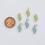 18K Gold PVD Cactus charm - Tarnish Resistant