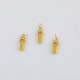 18K Gold PVD Sals flip flop charm - Tarnish Resistant