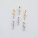 18K Gold PVD Lightning bolt charm - Tarnish Resistant