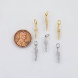 18K Gold PVD Lightning bolt charm - Tarnish Resistant