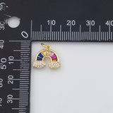 18K Gold PVD Rainbow charm - Tarnish Resistant