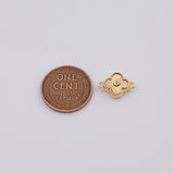 18K Gold PVD 14k Charm Charms Flower 10mm 14mm Pendant with s - Tarnish Resistant