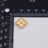18K Gold PVD 14k Charm Charms Flower 10mm 14mm Pendant with s - Tarnish Resistant