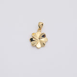 18K Gold PVD Four Leaf Clover- 12mm 22k charms pendant charms - Tarnish Resistant