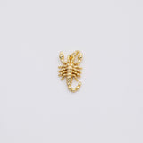 18K Gold pvd Scorpion charm - Tarnish Resistant