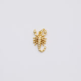 18K Gold PVD Scorpion charm - Tarnish Resistant