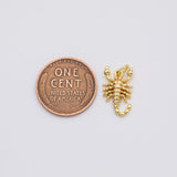 18K Gold PVD Scorpion charm - Tarnish Resistant