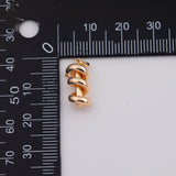 18K Gold PVD Spiral Twist drill charm - Tarnish Resistant