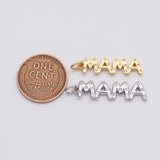 18K Gold PVD Mama charm - Tarnish Resistant