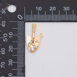 18K Gold PVD Shovel gardening charm - Tarnish Resistant