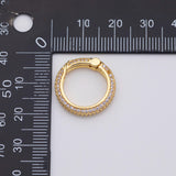 18K Gold PVD Carabiner push clasp - Tarnish Resistant