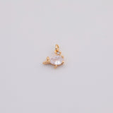 18K Gold PVD Whale fish charm - Tarnish Resistant