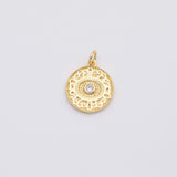 18K Gold PVD Evil eye charm - Tarnish Resistant