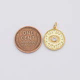18K Gold PVD Evil eye charm - Tarnish Resistant