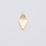18K Gold PVD Heart charm - Tarnish Resistant
