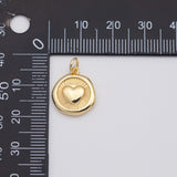 18K Gold PVD Dog paws animal paw heart charm - Tarnish Resistant