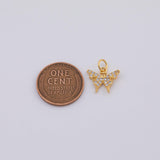 18K Gold PVD Butterfly charm - Tarnish Resistant