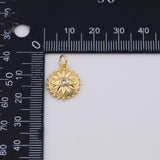 18K Gold PVD Evil eye Sunburst Star charm - Tarnish Resistant
