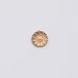 18K Gold PVD Sunflower charm - Tarnish Resistant
