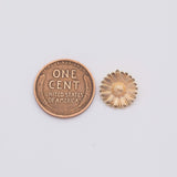 18K Gold PVD Sunflower charm - Tarnish Resistant