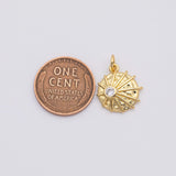 18K Gold PVD Sun charm - Tarnish Resistant