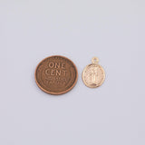 18K Gold PVD Jesus Mary Christian charm - Tarnish Resistant