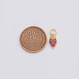 18K Gold PVD Carot fruit charm - Tarnish Resistant