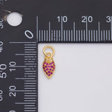 18K Gold PVD Carot fruit charm - Tarnish Resistant
