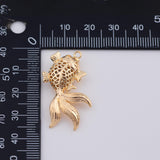18K Gold PVD Goldfish Koi Gold Fish charm - Tarnish Resistant
