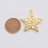 18K Gold PVD Star charm - Tarnish Resistant