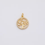 18K Gold PVD Tree of life charm - Tarnish Resistant