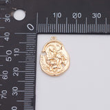 18K Gold PVD Ancient Coin greek roman coin charm - Tarnish Resistant