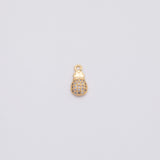 18K Gold PVD Pineapple fruit charm - Tarnish Resistant