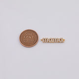 18K Gold pvd Mama Connector Charm 5x24mm AA978 - Tarnish Resistant