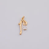 18K Gold PVD Bow ribbon charm - Tarnish Resistant