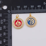 18K Gold PVD Elements charm - Tarnish Resistant