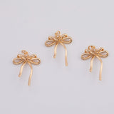 18K Gold PVD Bow Ribbon charm - Tarnish Resistant