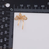 18K Gold PVD Bow Ribbon charm - Tarnish Resistant