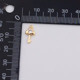 18K Gold PVD Key charm - Tarnish Resistant